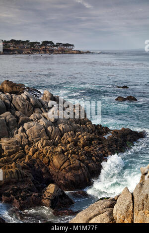 Küste an Liebhaber Point State Park, Monterey Stockfoto