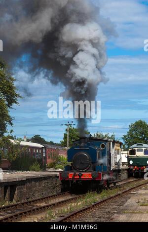 Dampfmaschine Caledonian Eisenbahnen Montrose Schottland Stockfoto