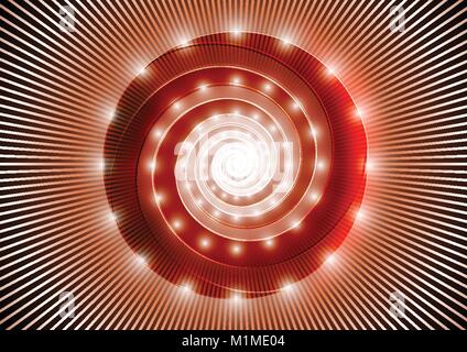 Abstrakt rot Spirale Stock Vektor