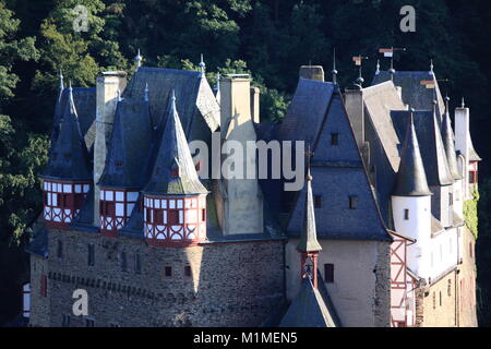 Burg Eltz, mittelalterliche Burg, Trier Koblenz Deutschland Stockfoto