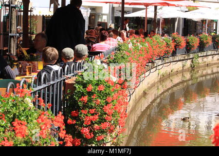 Cafe Kultur, Koblenz, Deutschland, Malcolm Buckland Stockfoto