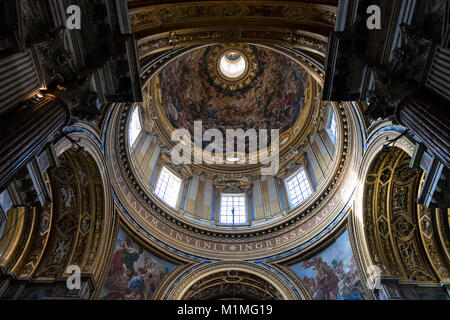 Kuppel Innenansicht. Kirche Sant'Agnese in Agone Stockfoto