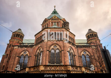 St Lukes Kirche, der größten evangelischen Kirche in München, Deutschland Stockfoto