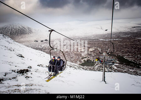 Glencoe Mountain Resort, Schottland Stockfoto