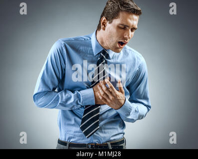 Office Manager, Herzinfarkt. Medizinisches Konzept. Stockfoto