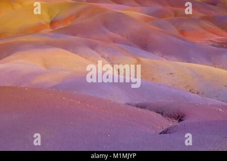 Die sieben farbigen Erden, Chamarel, Mauritius Stockfoto