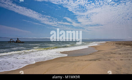 Schiffswrack an der Skeleton Coast, Dorob National Park, Erongo, Namibia Stockfoto