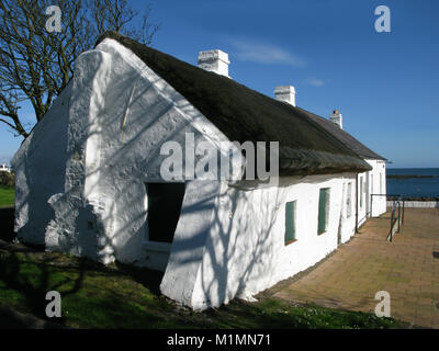 Cockle Zeile Cottages, Groomsport, Bangor, Northern Ireland, UK Stockfoto