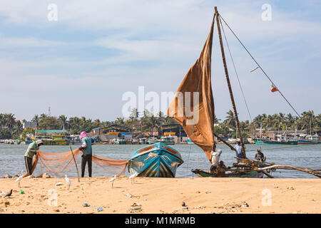 Im Leben der Hafen in Colombo, Colombo, Western Province, Sri Lanka, Asien Stockfoto