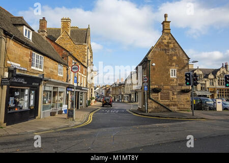 Uppingham Stadtzentrum Northamptonshire Stockfoto