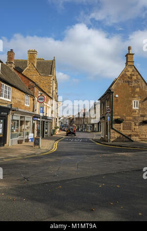 Uppingham Stadtzentrum Northamptonshire Stockfoto