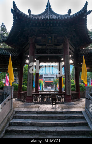 Eine Chinesische suchen Pavillon in der Großen Moschee in Xi'an, Provinz Shaanxi, China. Stockfoto