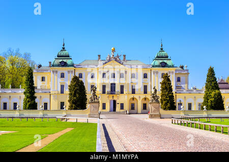 Branicki Palast und Medizinische Universität Bialystok klinische Krankenhäuser in Polen. Architektur des barocken Herrenhäuser - historische Denkmal Stockfoto