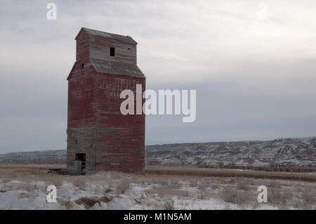Alberta Pacific Grain Company Aufzug, Dorothy, Alberta, 14. Februar 2011 Stockfoto