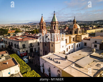 Parroquia de Santiago, Queretaro, Mexiko Stockfoto