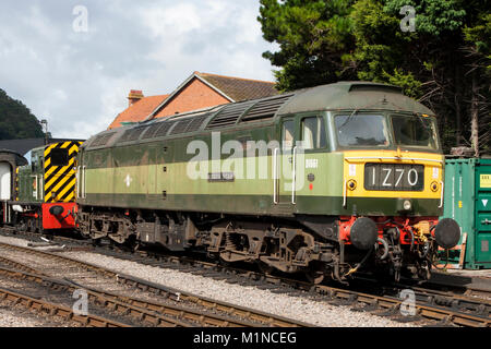 47840 D 1661 North Star Class 47 Diesel Lokomotive an der West Somerset Railway Minehead entfernt. Der ehemalige Britische Bahn Stockfoto