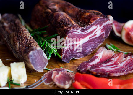 Wurstwaren Platter Stockfoto