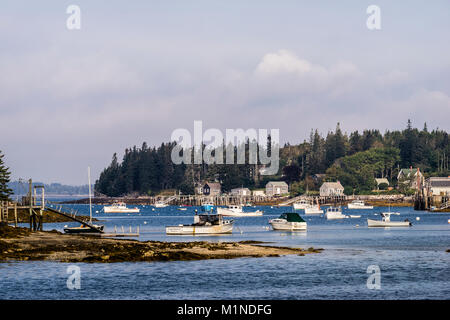 Hafen Port Clyde, Maine, USA Stockfoto