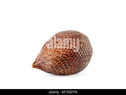 Salak Obst auf weißem Hintergrund Stockfoto