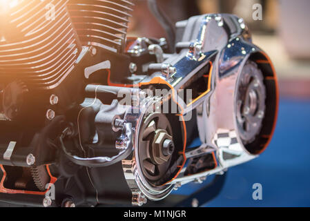 Detail eines Pkw-Motors Stockfoto