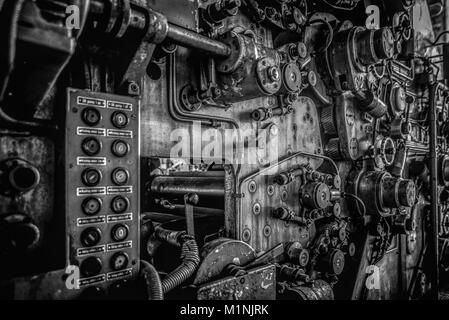 Drucker-Offsetdruckmaschine in Industrie-Anlage Stockfoto