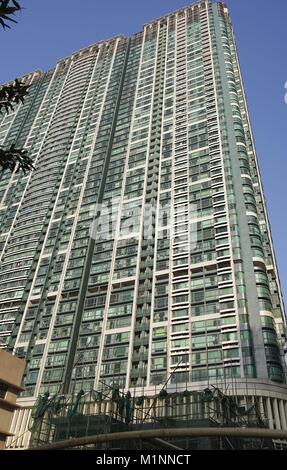 Der Ort in Macao zu errichten ist knapp und teuer. Daher, Wohn- und Geschäftshäuser sind immer höher gebaut. (07. Januar 2016) | Verwendung weltweit Stockfoto