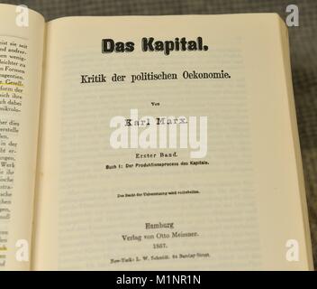 Karl Marx, Das Kapital | Verwendung weltweit Stockfoto