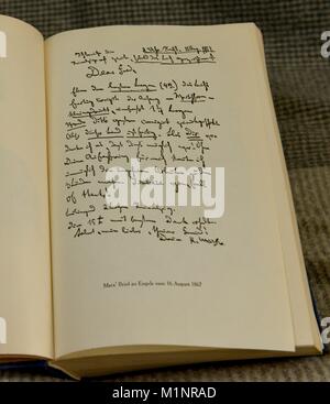 Karl Marx, Das Kapital | Verwendung weltweit Stockfoto