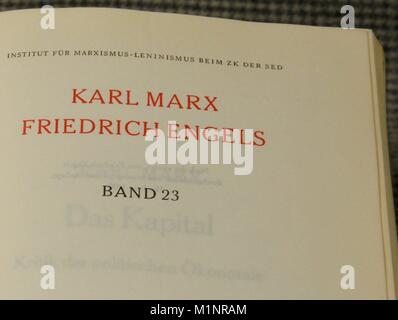 Karl Marx, Das Kapital | Verwendung weltweit Stockfoto
