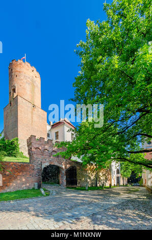 Malteser Komturei Schloss in Lagow, Dorf in der Woiwodschaft Lebus, Polen, Europa. Stockfoto