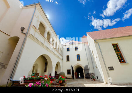 Herzogliche Schloss (13. Jh.), Krosno Odrzanskie (ger. Crossen an der Oder), Woiwodschaft Lebus, Polen, Europa. Stockfoto