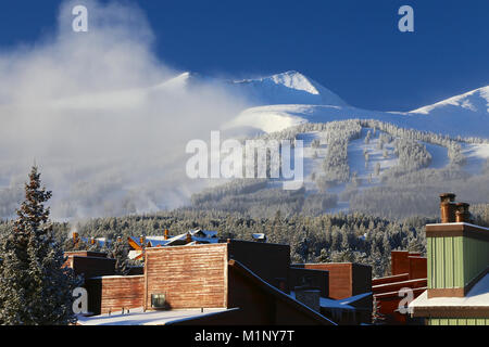 Breckenridge Colorado ski Resort nach einem Winter Schnee Sturm Stockfoto