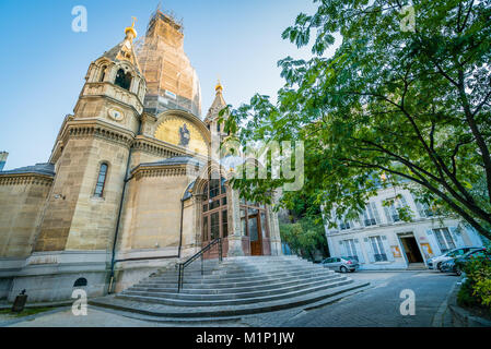 Orthodoxe Kathedrale des heiligen Alexander Newski in Paris Stockfoto