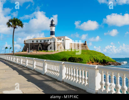 Farol da Barra, Leuchtturm, Salvador, Bundesstaat Bahia, Brasilien, Südamerika Stockfoto