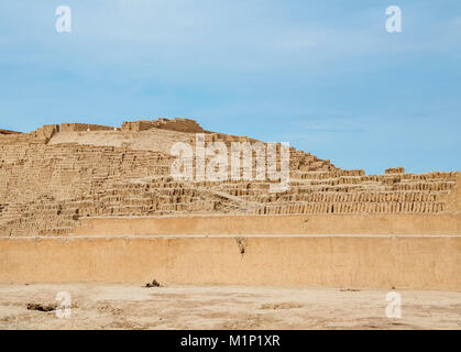 Huaca Pucllana, Pyramide, Miraflores, Lima, Peru, Südamerika Stockfoto