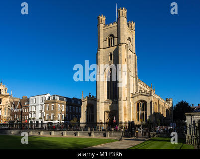 Große St. Marys Kirche neben Market Square und Kings Parade, Cambridge, Cambridgeshire, England, Vereinigtes Königreich, Europa Stockfoto