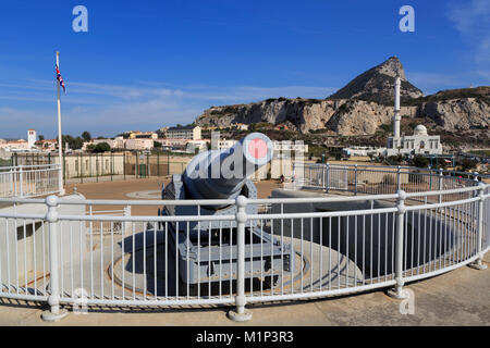 Hardings Batterie, Europa Point, Gibraltar, Großbritannien, Europa Stockfoto