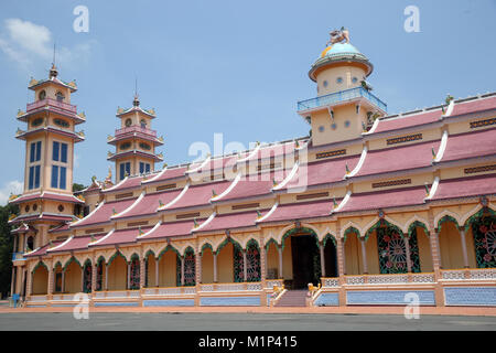 Cao Dai Tempel Heiliger Stuhl, Tay Ninh, Vietnam, Indochina, Südostasien, Asien Stockfoto