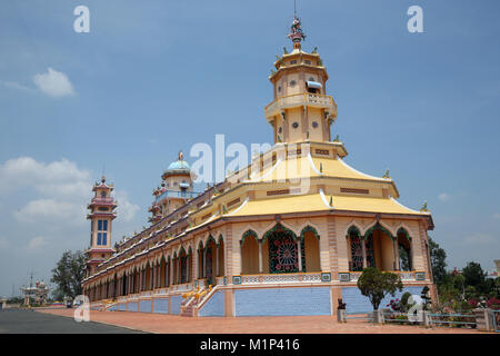 Cao Dai Tempel Heiliger Stuhl, Tay Ninh, Vietnam, Indochina, Südostasien, Asien Stockfoto