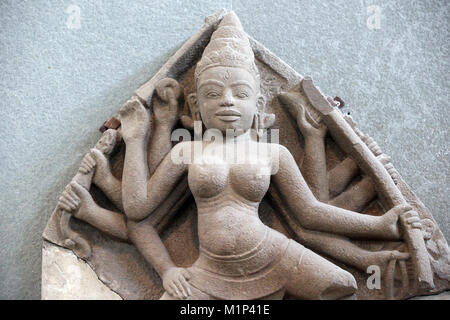 Durga Statue aus dem 10. Jahrhundert, das Museum der Cham-skulpturen, Danang, Vietnam, Indochina, Südostasien, Asien Stockfoto