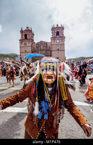 Fiesta de la Virgen de la Candelaria, Hauptplatz, Puno, Peru, Südamerika Stockfoto