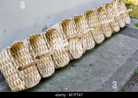 Artisan Körbe, Matxinbenta, Gipuzkoa, Baskenland, Spanien Stockfoto