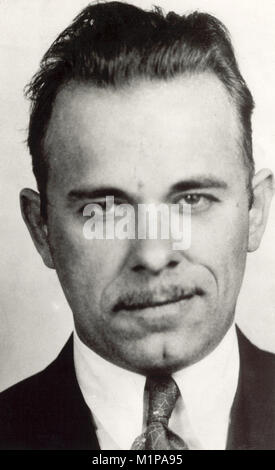 John Herbert Dillinger (1903-1934) American Gangster in der Depression-era United States Stockfoto