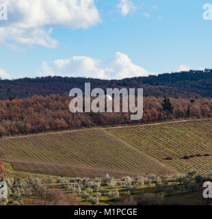 Barberino Val d'Elsa, Toskana, Italien - Januar 17, 2018: Multifunktionale Sternwarte des Chianti. Es wurde im Jahr 2010 von Margher eingeweiht Stockfoto