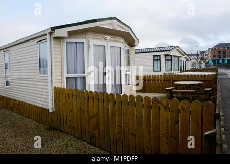 Einen Wohnwagen in einem Park in Bundoran Irland Donegal Stockfoto