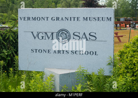 Vermont Granit Museum Barre VT Stockfoto