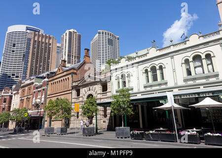 George Street, The Rocks, Sydney, NSW, Australien Stockfoto