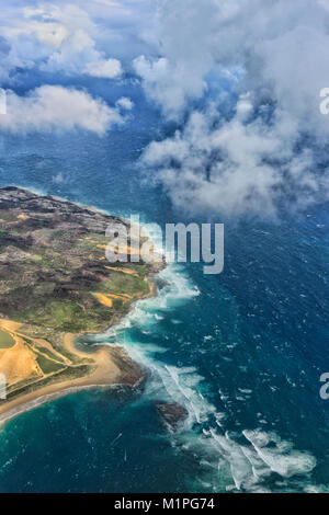 Luftaufnahme von der Küste nördlich von Sydney, New South Wales, NSW, Australien Stockfoto