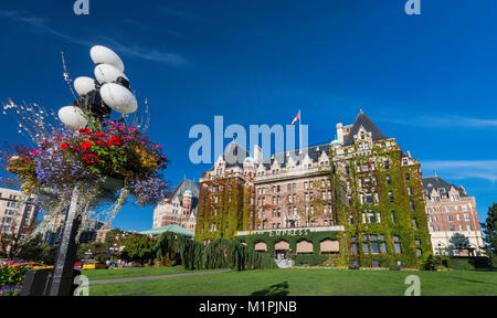Fairmont Empress Hotel, Victoria, Vancouver Island, British Columbia, Kanada Stockfoto