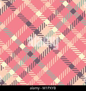 Die nahtlose Vektor Tartan Muster. Gestreifte karierte Muster Stock Vektor